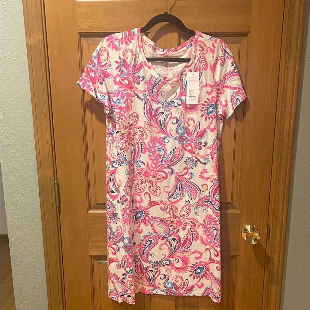 Lilly Pulitzer Pink and Blue Paisley Dress